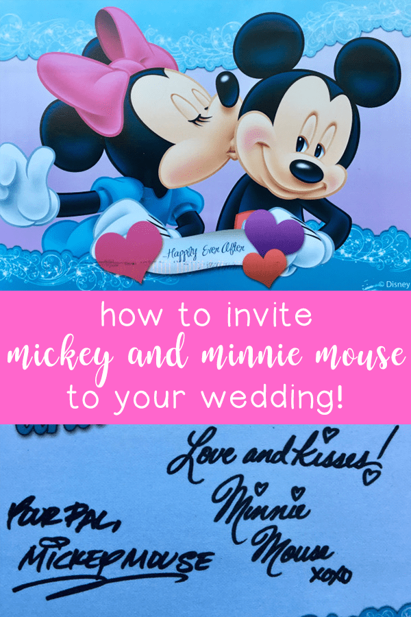 How To Invite Mickey and Minnie Mouse to your wedding