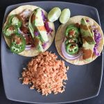 Tilapia Fish Tacos with Rice