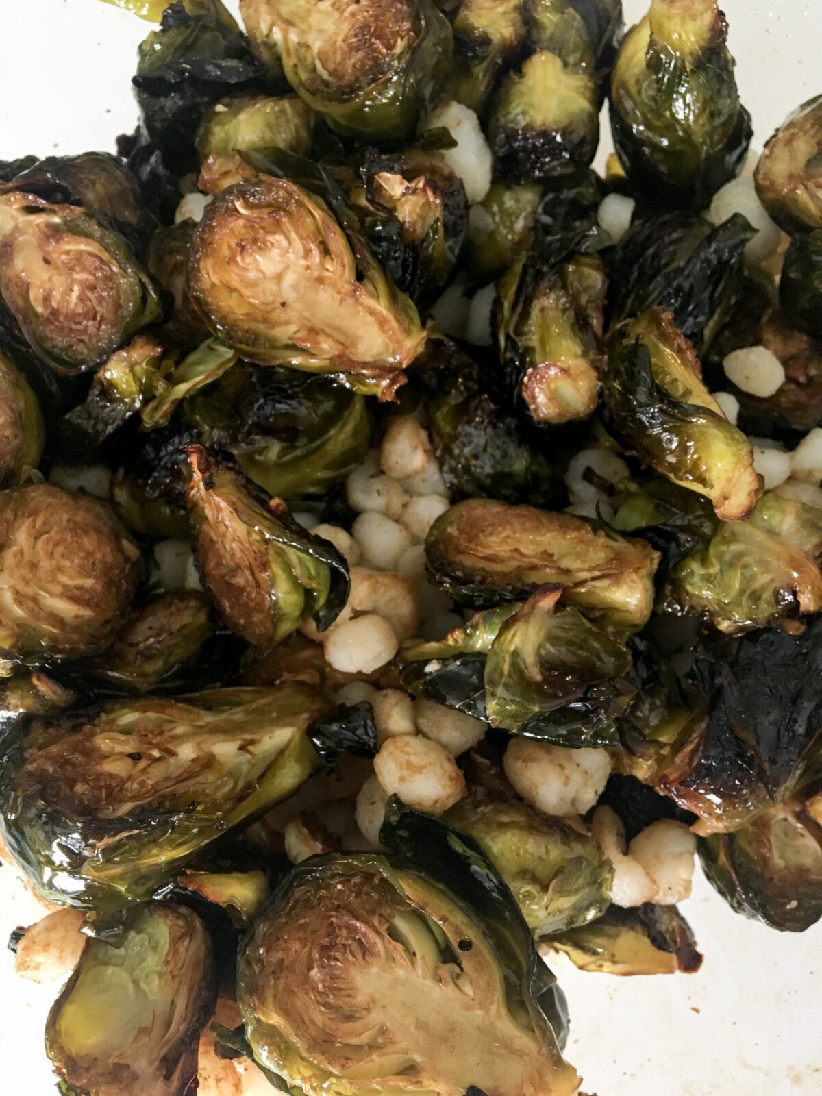 Brussel Sprouts and Hominy