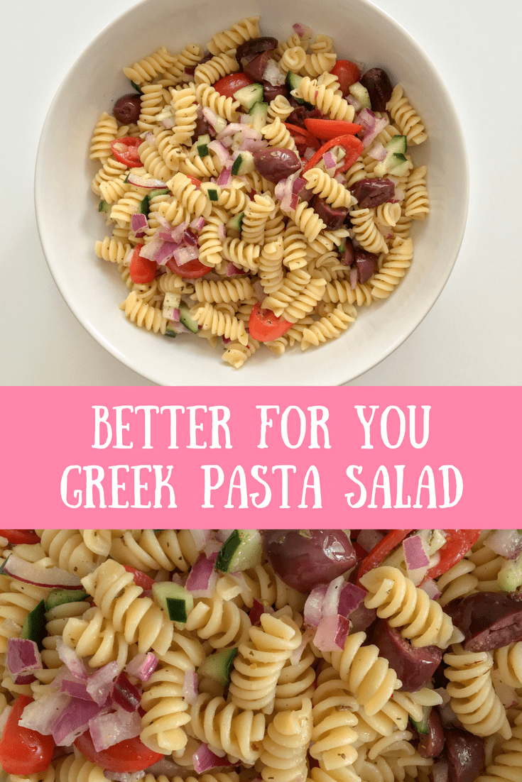 vegan greek pasta salad