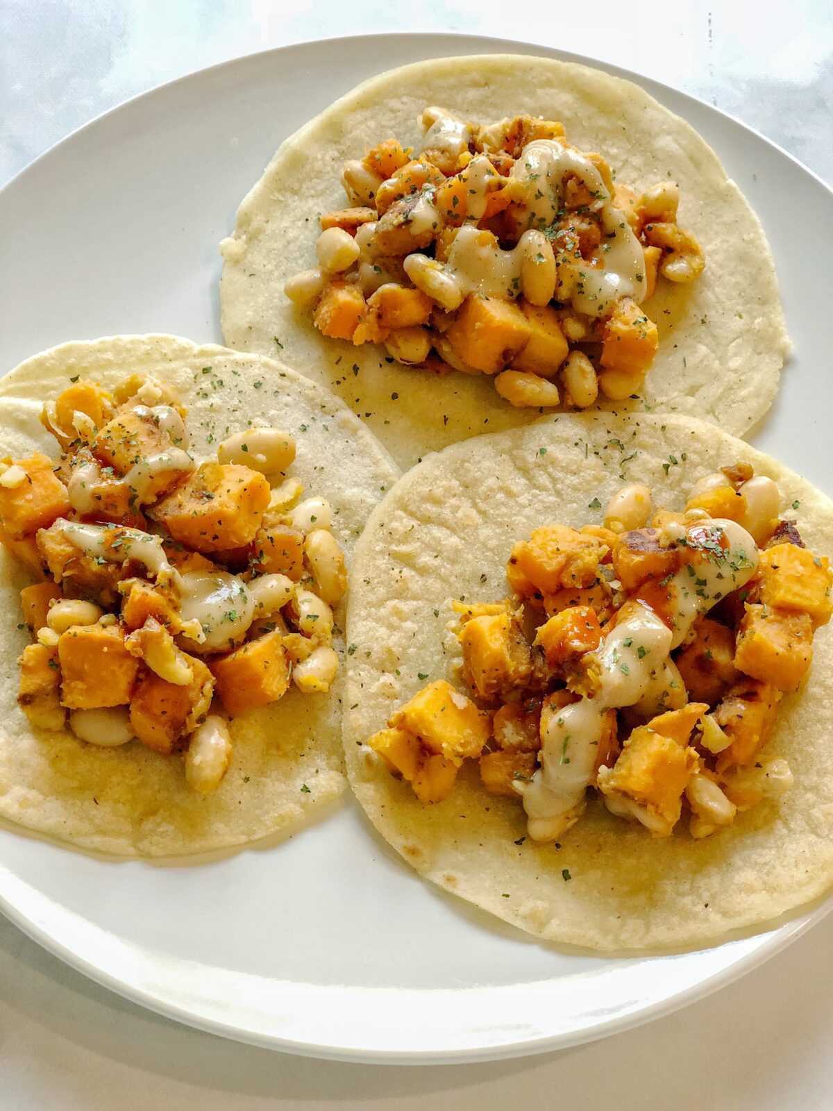 Sweet Potato and White Bean Tacos Recipe