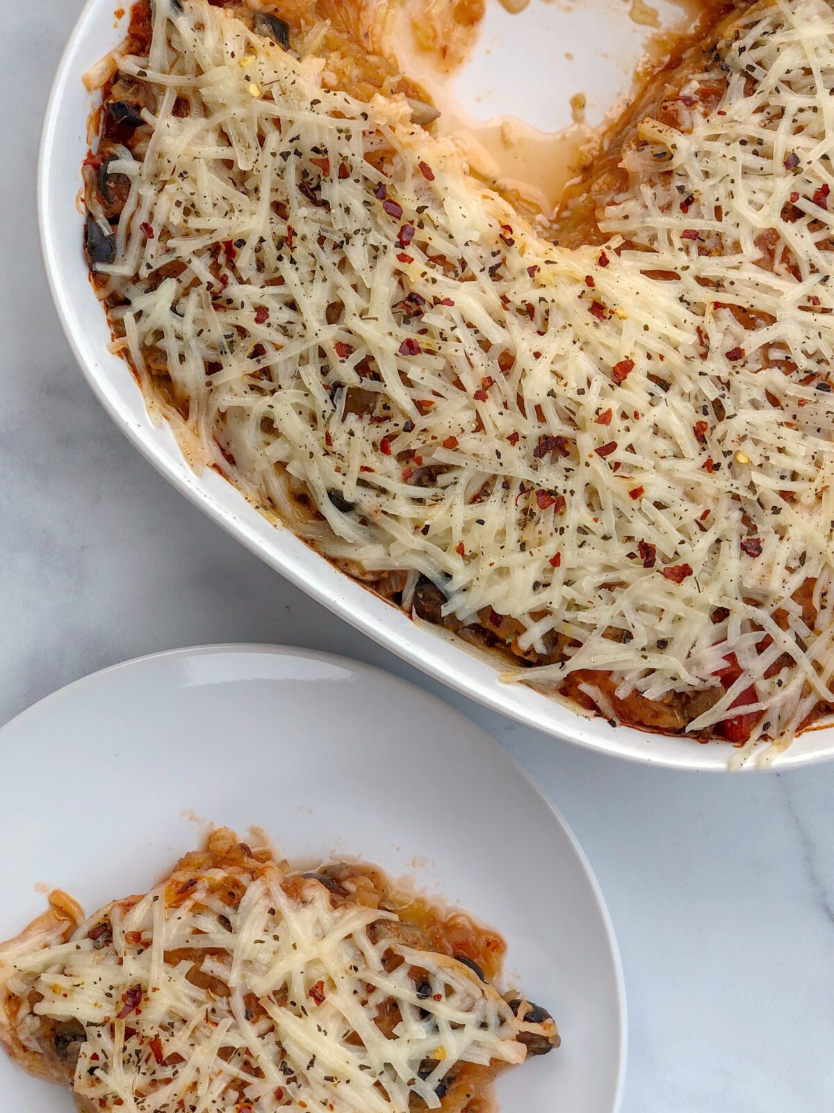 6-Ingredient Spaghetti Squash Pizza Casserole