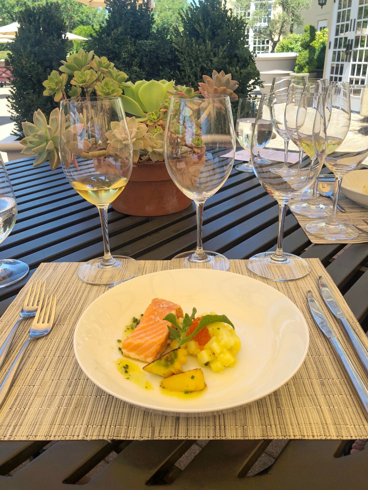 Wine and Food Pairing Kendall Jackson Salad Salmon
