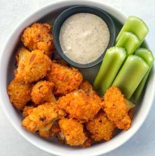 Dairy Free Buffalo Cauliflower Bites