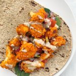 Dairy Free Buffalo Cauliflower Wraps