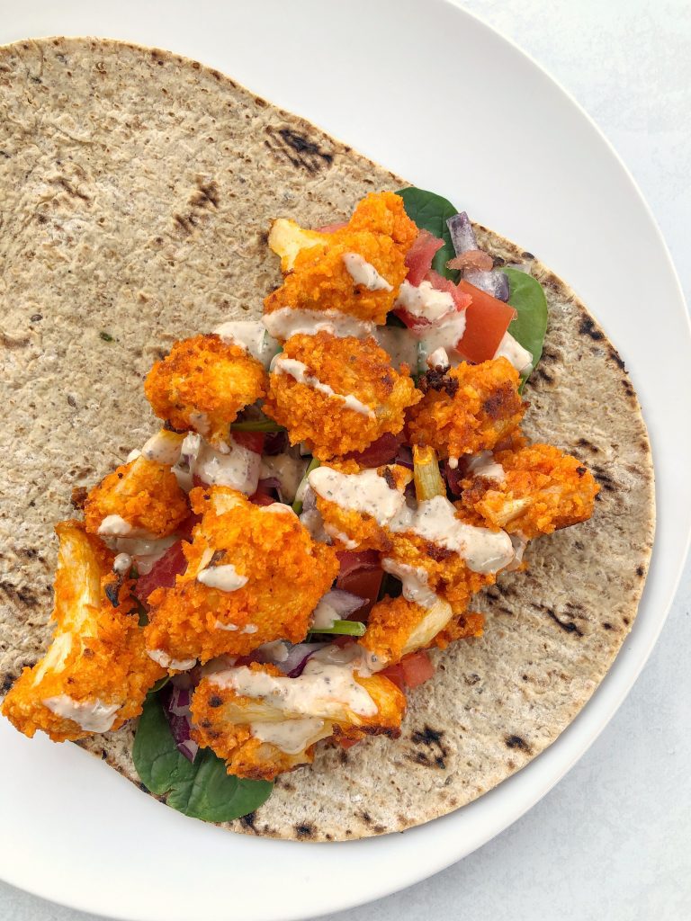 Buffalo Cauliflower Wrap