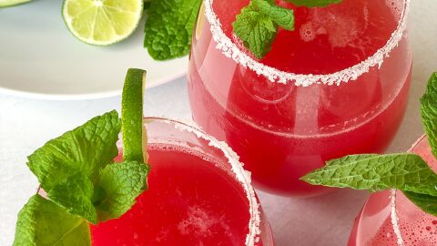 This Watermelon Agua Fresca is made with fresh watermelon, lime juice, and agave nectar. It's cool, light, and refreshing!