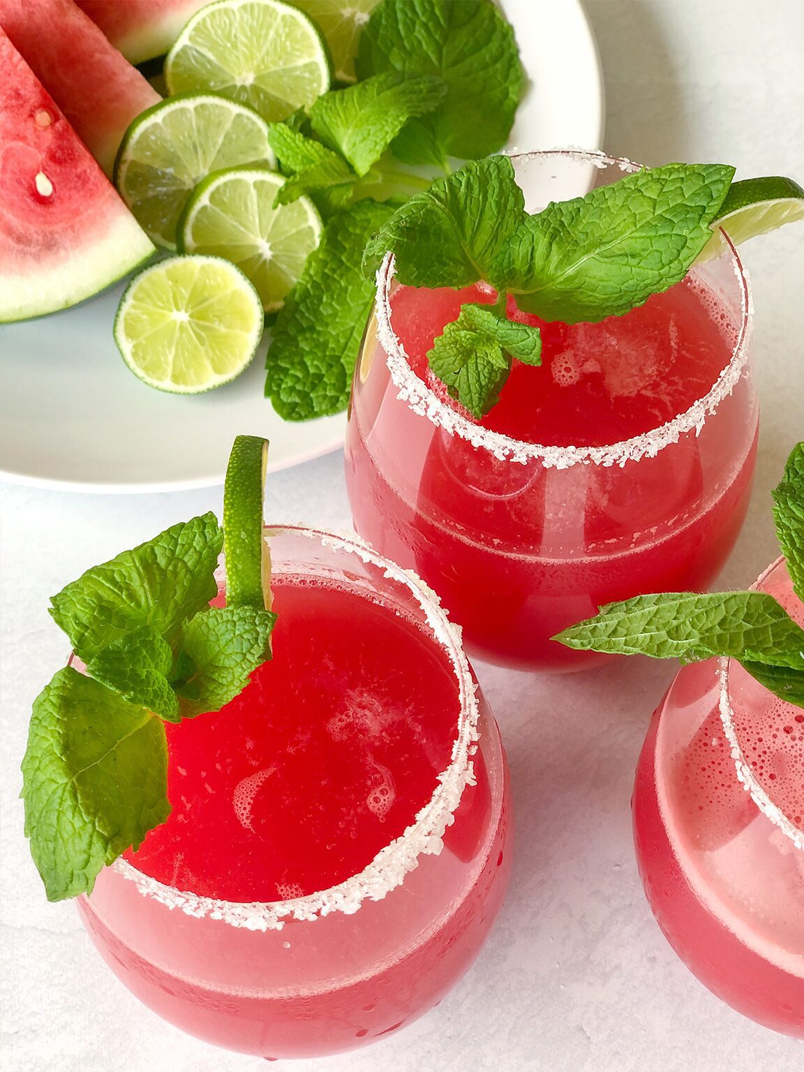 This Watermelon Agua Fresca is made with fresh watermelon, lime juice, and agave nectar. It's cool, light, and refreshing!
