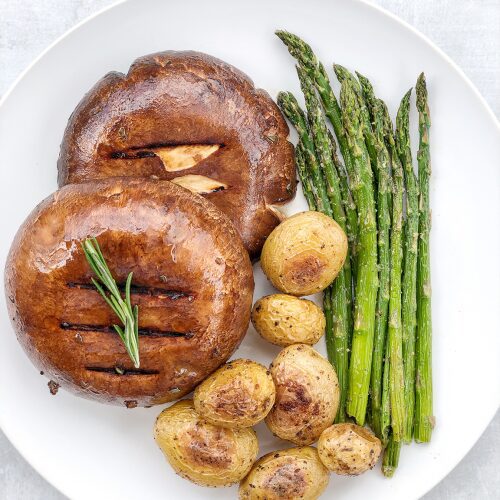 Vegan Grilled Portobello Mushroom Steaks
