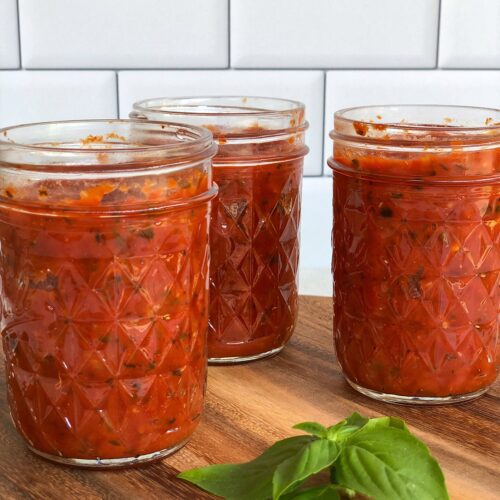 Easy Homemade Pizza Sauce in Jars