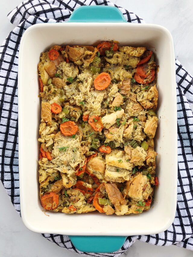 Meatless Stuffing Casserole The Urben Life