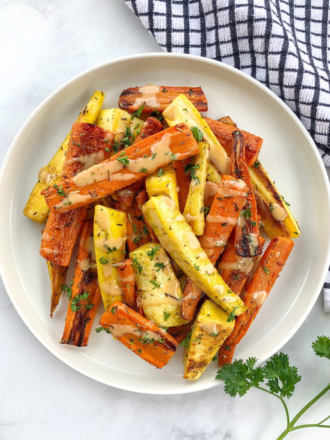 Roasted Root Vegetables with Parsley