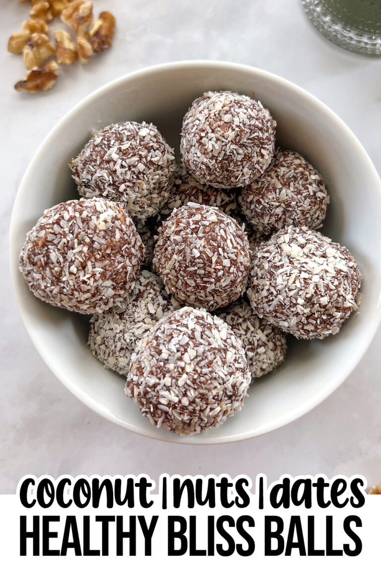Coconut Date Bliss Balls Recipe (Vegan & Gluten Free)
