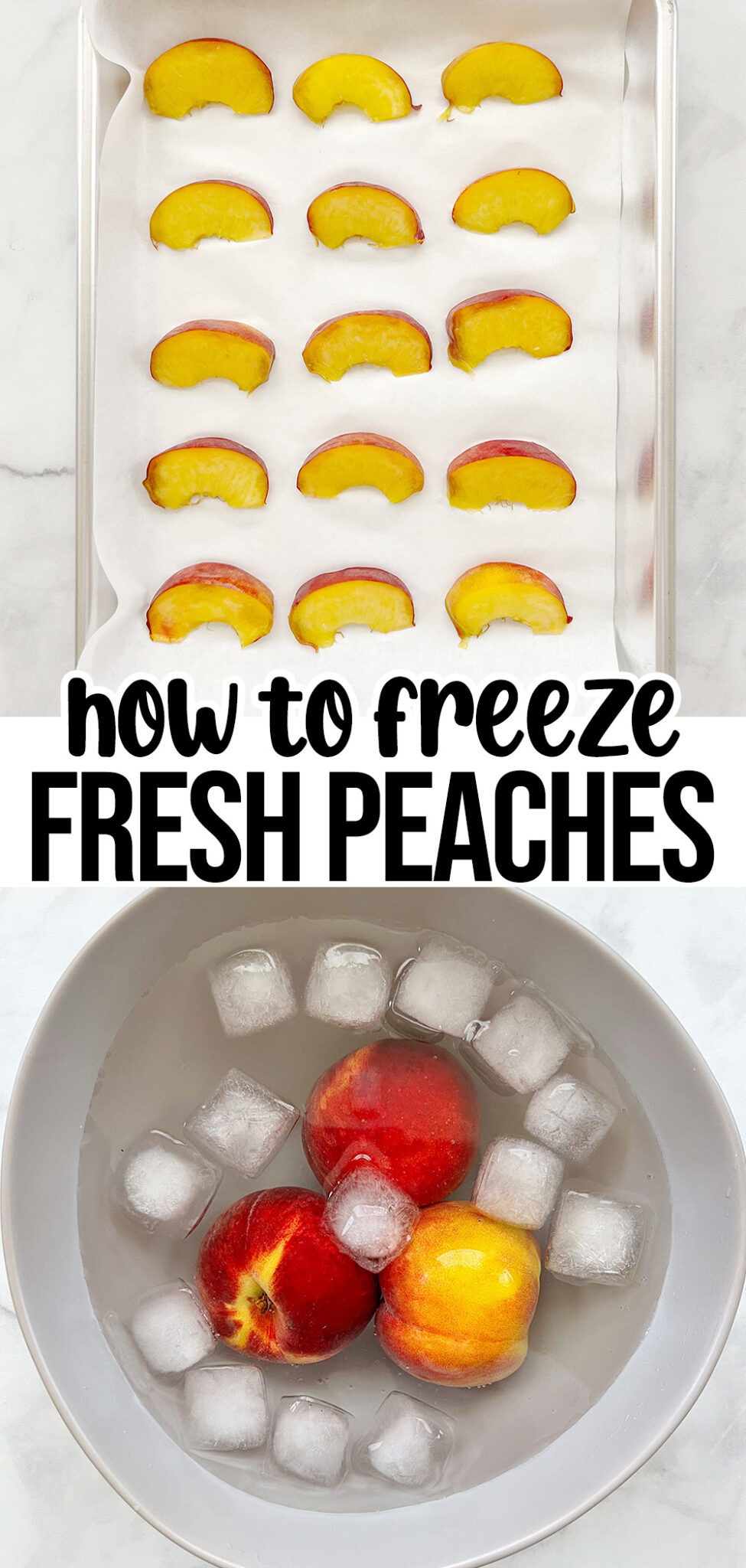 How to Freeze Peaches without Sugar (Whole or Sliced)