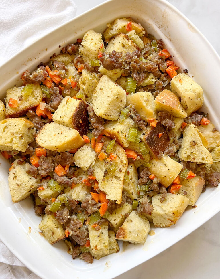 Sausage Stuffing Casserole Recipe - The Urben Life