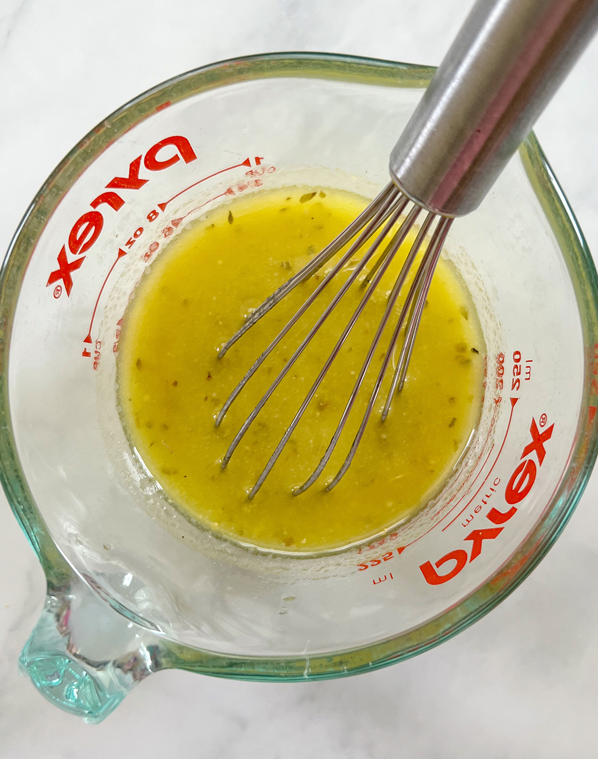 homemade dressing for tortellini salad.