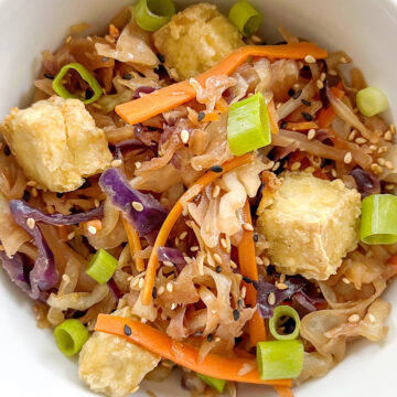 meatless egg roll in a bowl