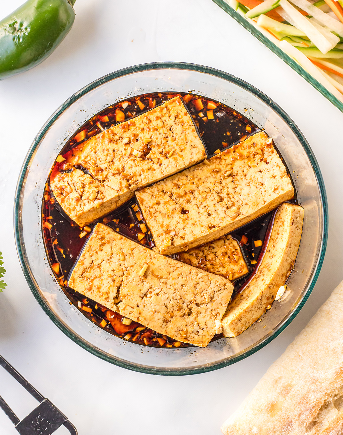 tofu marinade for vegan banh mi