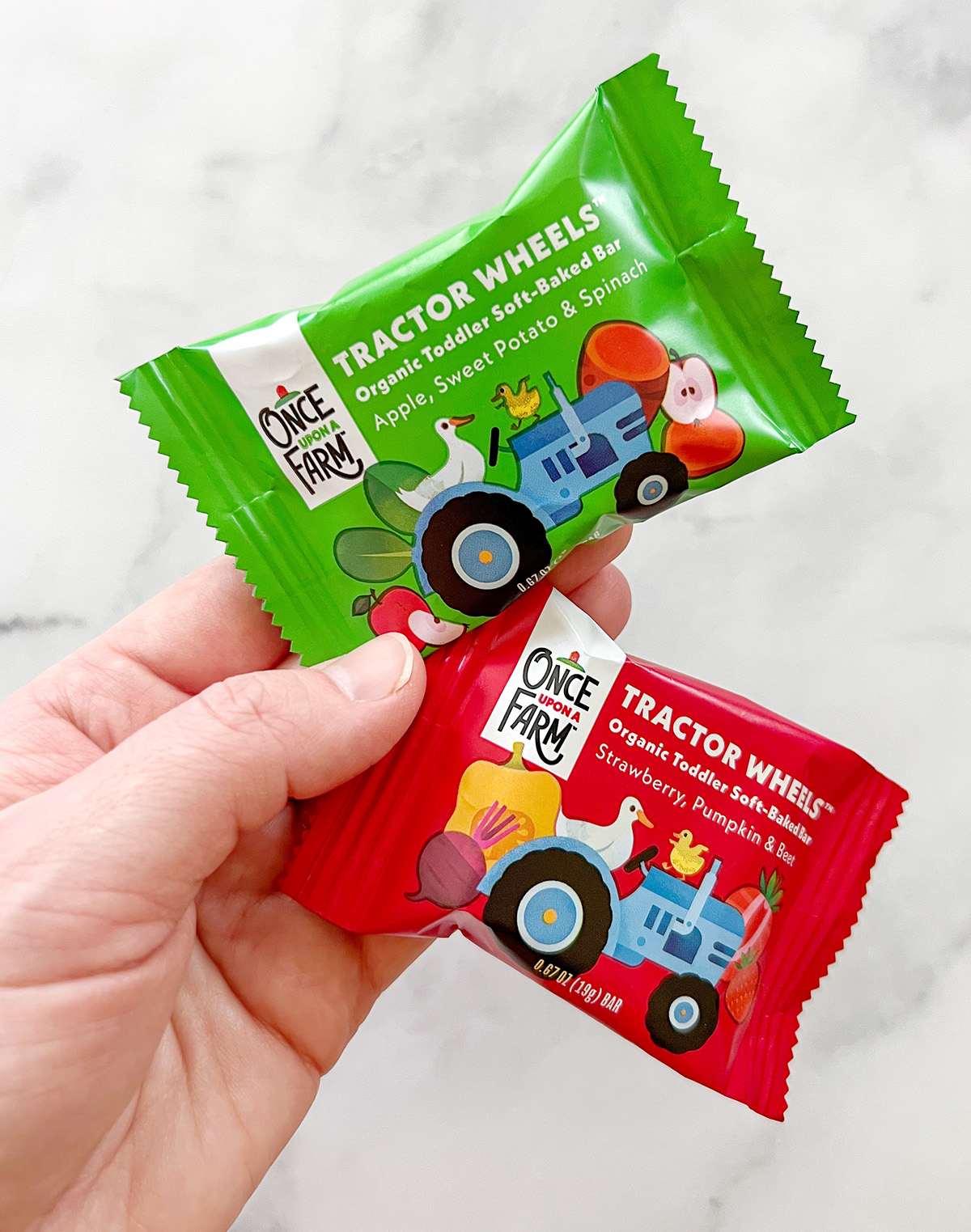Once Upon a Farm Tractor Wheels toddler snack bars
