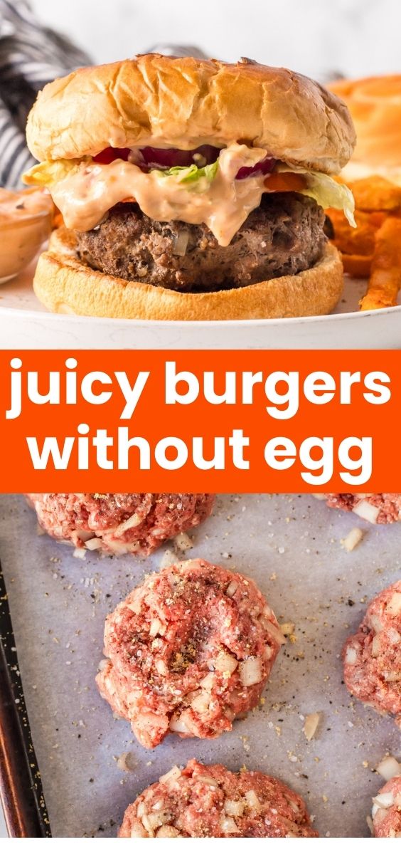 juicy burgers without eggs