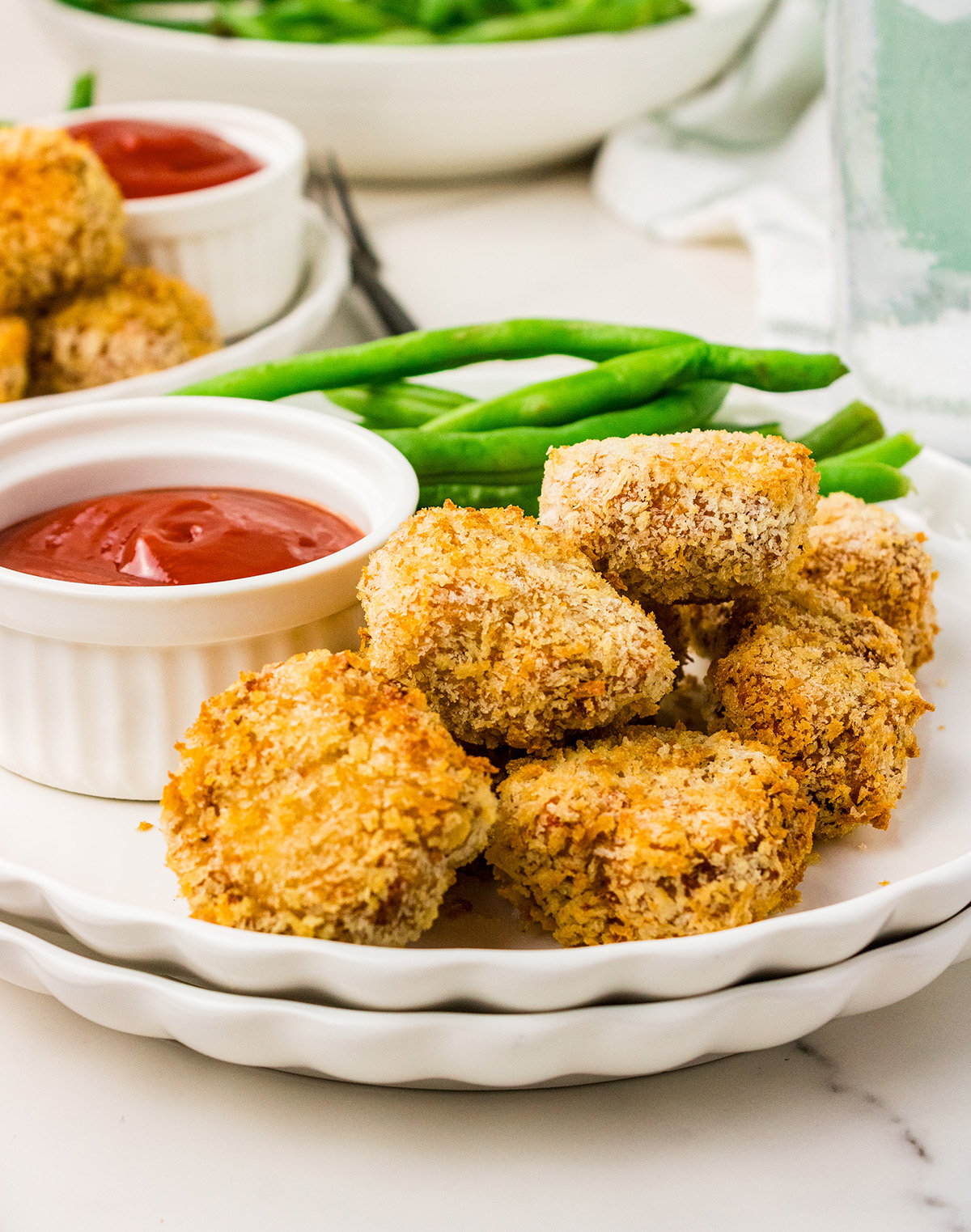 dairy free and egg free baked chicken nuggets