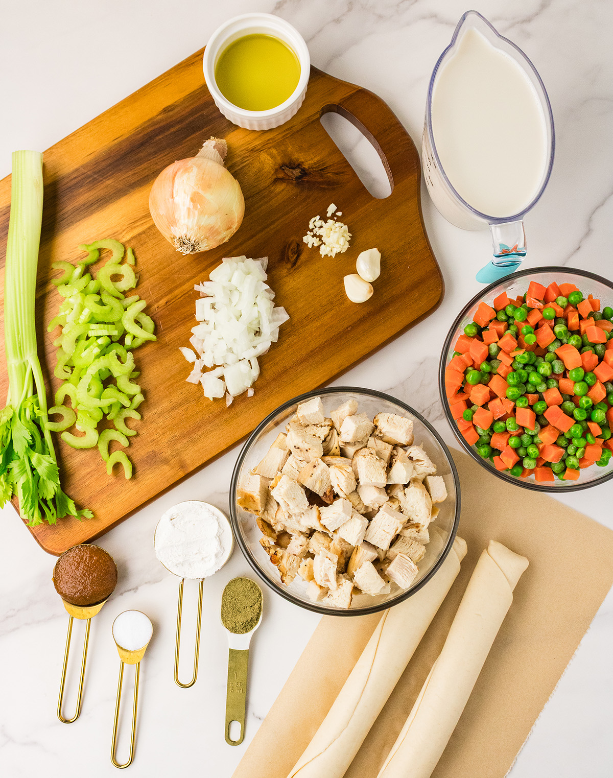 dairy free and egg free pot pie ingredients