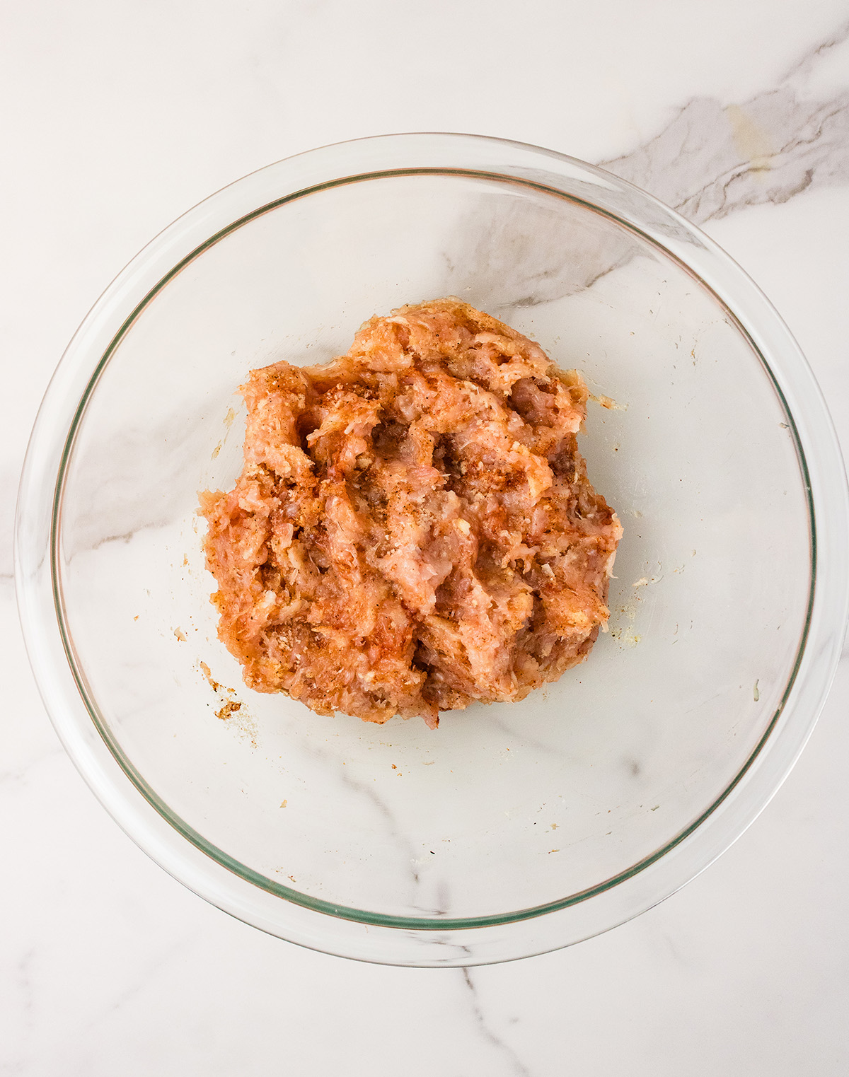 eggless chicken nuggets mixture in bowl